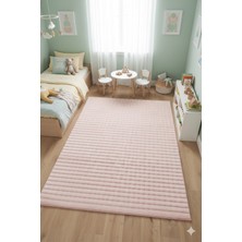 Tropikal Home Bubble Pembe Kaymaz Taban Peluş Yolluk Halı Leke Tutmaz Kolay Temizlenir Lüks Anne Bebek Çocuk O