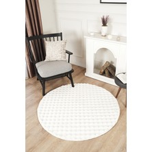 Tropikal Home Bubble Pofuduk Yuvarlak Halı Yolluk Kaymaz Taban Yumuşak Peluş Modern Salon Oda Dekor Şık Tasarım