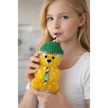 M&B Water Bottle Bearista Soğuk İçecek Bardağı Plastik 600 ml - Meşrubat ve Kokteyl Bardağı