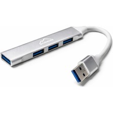 Arkhelais USB 3.0 Çoklayıcı 3 Port Mini USB Hub 5 Gbps Tak Çalıştır