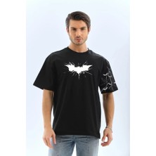 Veralya Unisex Ön ve Kol Baskılı Oversize Tshirt