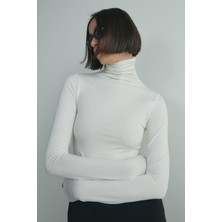 Suud Collection Ekru Boğazlı Tensel Body