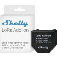 Shelly Lora Add-On Uzun Menzilli Iletişim Modülü