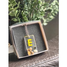 Miina Aksesuar Epoksi  Isminize  Özel Harf Anahtarlık