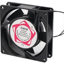 Alfatech AT-AC120 220V Metal Demir Fan – 120×120×38 mm Endüstriyel Soğutma Fanı