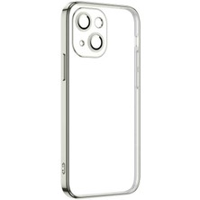 Büşra Ayhan iPhone 13 Mini Uyumlu Bsay Krep Kapak-Gümüş