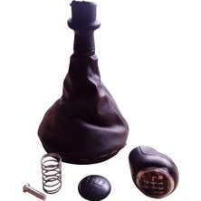 İTHAL Transporter T5 T6 Vites Körüğü Topuzu Siyah ve Krom Kapak