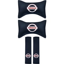 Özgürce Konforlu Beyaz Deri Yastık ve Kemer Pedi Seti, Rahatlık ve Şıklık