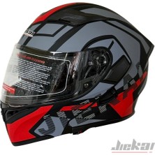 Jiekai JK-902 Çene Açılır Kask * Çene Pedli * H1 Kırmızı