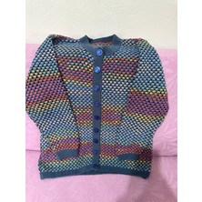 Ekinoksen Rengarenk Spor Şık El Örgüsü %100 Pamuklu Merserize Ip Ceket