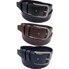 Gutiero %100 Deri Erkek Kemer Kahverengi Siyah Lacivert Renk Seçenekleriyle Uzun Ömürlü