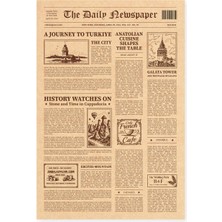 Ambalaj Pazarı Kraft Gazete Amerikan Servis 20X30 - 100 Adet