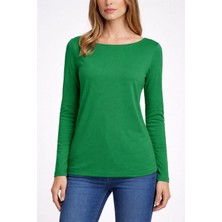 Boutique Moonlight Kayık Yaka Uzun Kollu Bluz