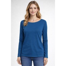 Boutique Moonlight Kayık Yaka Uzun Kollu Bluz