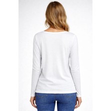 Boutique Moonlight Kayık Yaka Uzun Kollu Bluz