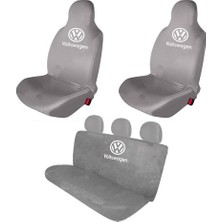 Özgürce Gri Ön Arka Penye Koltuk Kılıfı, Koruma ve Konfor Için Ideal