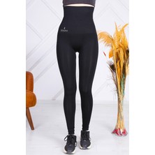 Stayfit Kadın Siyah Yüksek Bel Toparlayıcı Korse Tayt XL Esnek Kumaş ile Gün Boyu Rahatlık