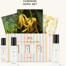 Loris Feminine Aura Kadın Parfüm Yağı Seti – 3’lü Özel Koleksiyon