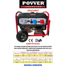Power LT13500EN 12,5 Kva Ipli Marşlı Benzinli Jeneratör (Dual Power Teknolojisi)