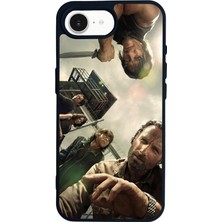 Scaleta Case iPhone 16E Uyumlu The Walking Dead Tasarımlı Glossy Mat Siyah Silikon Telefon Kılıfı