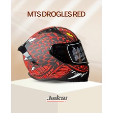 Jiekai Mts Full Face 801 Droglex Red Kask