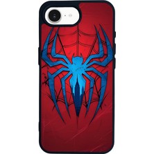 Scaleta Case iPhone 16E Uyumlu Spiderman Tasarımlı Glossy Mat Siyah Silikon Telefon Kılıfı