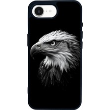 Scaleta Case iPhone 16E Uyumlu Taraftar Tasarımlı Glossy Mat Siyah Silikon Telefon Kılıfı