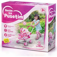 Nasyonel Toys Benim Ilk Pusetim Oyuncak Bebek Arabası - Katlanabilir ve Dayanıklı Metal Gövde