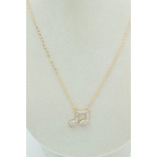 Xuping Jewelry Stil Incisi/xupıng Jewelry Müzik Desen Zirkon Taşlı Kolye