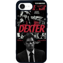 Scaleta Case iPhone 16E Uyumlu Dexter Morgan Tasarımlı Glossy Mat Siyah Silikon Telefon Kılıfı