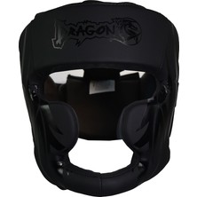 Dragondo 11749-P Black Mamba Yanakları Korumalı Kask
