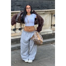Vladivosto Ayarlanabilir Bol Paça Rahat Kalıp Unisex Büyük Beden Oversize Baggy Eşofman Altı