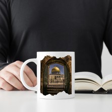 Safir Tasarım  Premium Beyaz Porselen Kupa - Kişiye Özel Kudüs Temalı