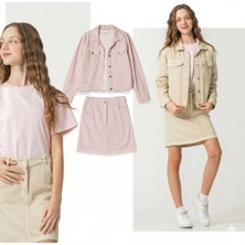 bebexy Krem Kot Etekli Takım Taş Detaylı