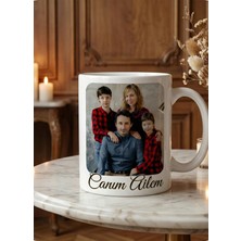 Safir Tasarım Kişiye Özel - Premium Beyaz Porselen Kupa Bardak(Istediğiniz Görsel ve Yazı Basılır)