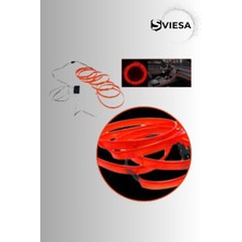 Özgürce Araç Içi Torpido LED Şerit, Neon Turuncu, 2 Metre, Şık ve Parlak Işık