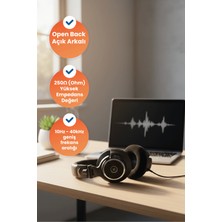OneOdio Monitor 80 Kulak Üstü Kablolu Stüdyo Kulaklığı - 250 Ohm, Hi-Res Audio Yüksek Çözünürlüklü, 40 mm Sürücü