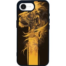 Scaleta Case iPhone 16E Uyumlu Taraftar Tasarımlı Glossy Mat Siyah Silikon Telefon Kılıfı