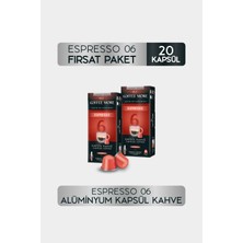 Coffee More 6 Espresso Kapsül Kahve 10 x 2 Paket ( 20 Adet ) Nespresso Uyumlu