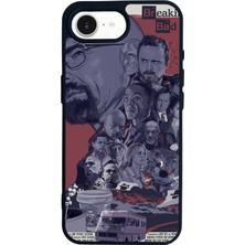 Scaleta Case iPhone 16E Uyumlu Breaking Bad Tasarımlı Glossy Mat Siyah Silikon Telefon Kılıfı