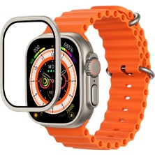 Watch Ultra 49MM Uyumlu Mohseven Iwatch Seri Safir Akıllı Saat Temperli Cam Ekran Koruyucu Titanyum