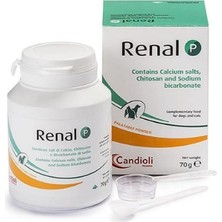 Candioli Renal P Kedi ve Köpek Böbrek Destek Tozu 70 gr - Hiperfosfatemi Kontrolü ve Fosfor Bağlayıcı