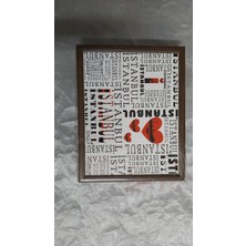 Es Dekor Istanbul Minderli Desenli Keyif Tepsi  1 Adet