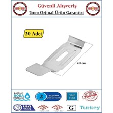 Story Perde Stor Zebra Perde Metal Takma Aparatı - 4,5 cm Kasalara Uygundur - 20 Adet