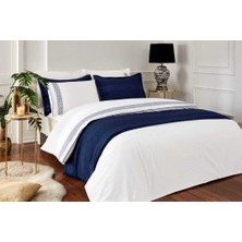 Özdilek Nevresim Takımı  Runnerlı Çift Kişilik  Lacivert Velvet