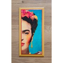 Panda Hediyelik El Boyaması Dekoratif Ahşap Tablo – Kadın (13X28,5 Cm)