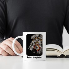 Safir Tasarım  Premium Beyaz Porselen Kupa - Kişiye Özel Galatasaray