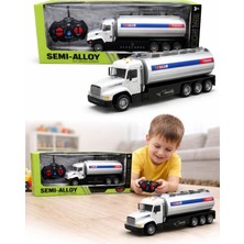 Nasyonel Toys Uzaktan Kumandalı Tanker Tır Oyuncak – Semi-Alloy Metal Gövdeli – Işıklı Sesli Rc Tır