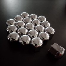 Özgürce Krom Bijon Kapağı Takım 17MM, 20 Adet, Dayanıklı ve Şık Tasarım