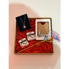 Kişiye Özel Spotifyahşap Çift Anahtarlıkçelik Kolye ve Ahşap Fotoğraf Çerçeveli Romantik Hediye Seti